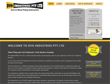 Tablet Screenshot of dvhindustries.com.au